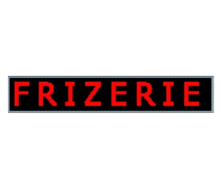 Panou Led de Exterior Programabil WIFI /Reclama Luminoasa 100x20 Text Rosu pentru FRIZERIE - Img 2