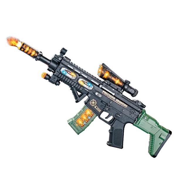 Pistol mitraliera 3D FORCE de jucarie cu sunete, vibratii si lumini, cadoul perfect pentru copii - Img 2