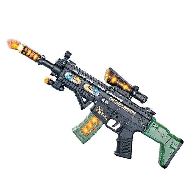 Pistol mitraliera 3D FORCE de jucarie cu sunete, vibratii si lumini, cadoul perfect pentru copii - Img 2