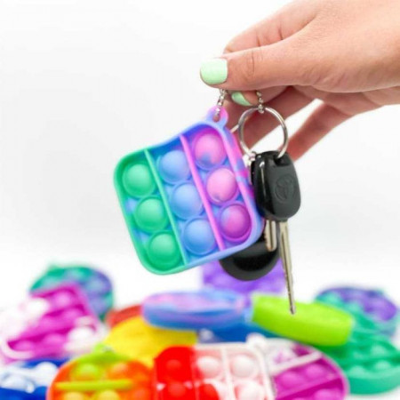 Pop-it cu breloc Jucarie antistres finger diverse forme - Img 2