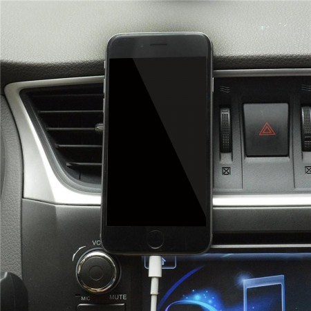 Suport auto magnetic de culoare neagra pentru telefoane mobile, prindere la ventilatie - Img 7