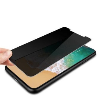Folie de sticla Apple iPhone X, Privacy Glass case friendly, folie securizata duritate 9H - Img 2