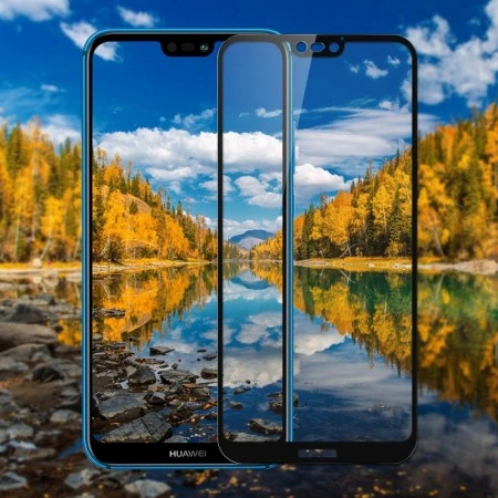 Folie de sticla Huawei P20 Lite, 10D FULL GLUE Negru - Img 2