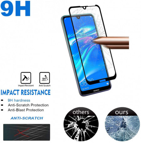 Folie de sticla Huawei Y7 2019, 9D FULL GLUE Negru - Img 5