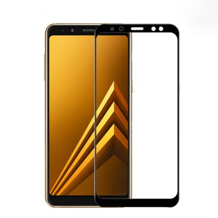 Folie de sticla Samsung Galaxy J4 Plus, 9D FULL GLUE Negru - Img 2