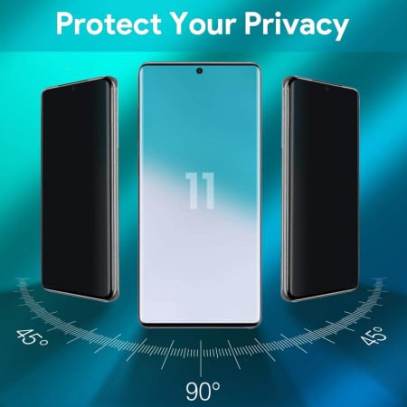 Folie de sticla Samsung Galaxy S20 Plus, Privacy Glass, folie securizata duritate 9H