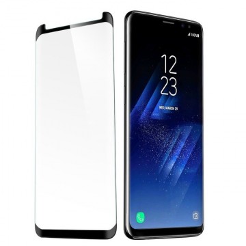 Folie de sticla Samsung Galaxy S9, Negru Case Friendly - Img 3