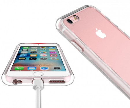 Husa Apple iPhone 6/6S, Silicon TPU 2.0mm slim Transparenta