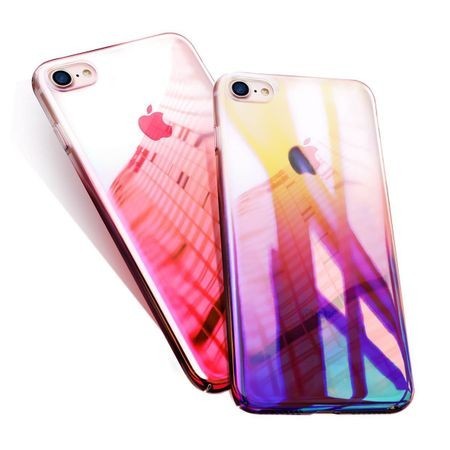 Husa Apple iPhone 8, Gradient Color Cameleon Roz / Pink