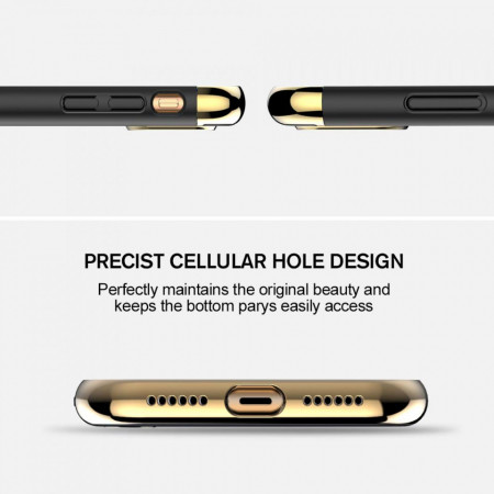 Husa Apple iPhone X, Elegance Luxury 3in1 Negru - Img 2