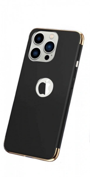 Husa compatibila cu Apple iPhone 14 PRO, Elegance Luxury 3in1 Black - Img 3