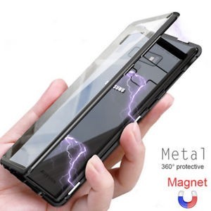 Husa Samsung Galaxy NOTE 8 , Magnetica Negru, Perfect Fit cu spate de sticla securizata premium - Img 2