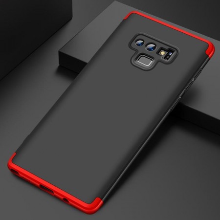 Husa Samsung Galaxy S10 Plus, Elegance Luxury, 360° 3in1 Negru-Rosu - Img 2