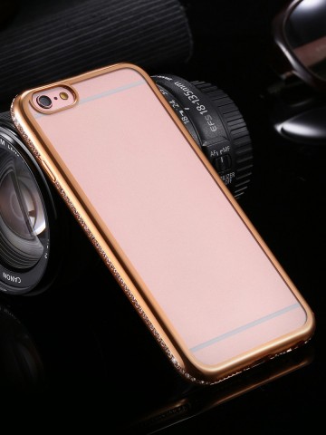 Husa Samsung Galaxy S8, Elegance Luxury electroplacata cu diamante Auriu - Img 2