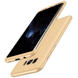 Husa Samsung Galaxy S8 Plus, FullBody Elegance Luxury Gold, acoperire completa 360 grade cu folie de protectie gratis - Img 2