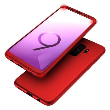Husa Samsung Galaxy S9, FullBody Elegance Luxury Rosu, acoperire completa 360 grade cu folie de protectie gratis - Img 2