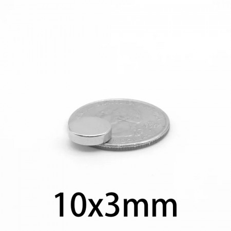 Magnet puternic neodim disc rotund 10mm x 3mm