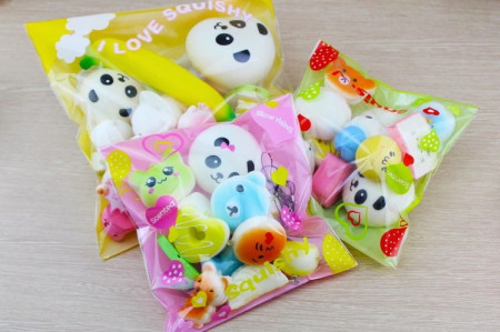 Pachet 15 piese , jucarii Squishy breloc cu revenire lenta