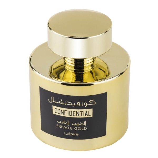 Parfum Arabesc, Apa de Parfum Confidential Private Gold, Lattafa, Barbati - 100ml - Img 3