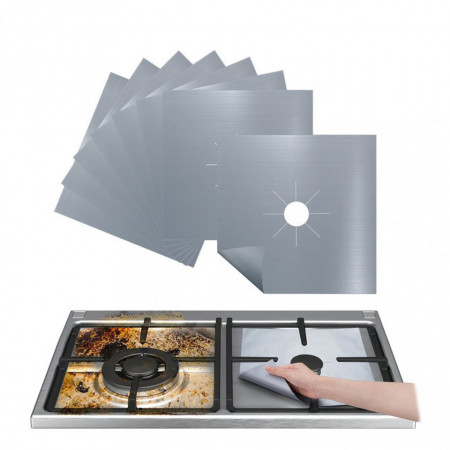 Set 4 Folii de Protectie Premium pentru Plita si Aragaz SILVER - Img 6