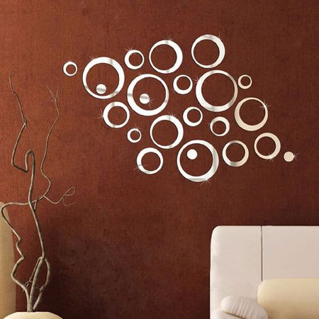 Set Oglinzi Design Modern - Oglinzi Decorative Acrilice Cristal - Diamant - Luxury Home 24 bucati/set