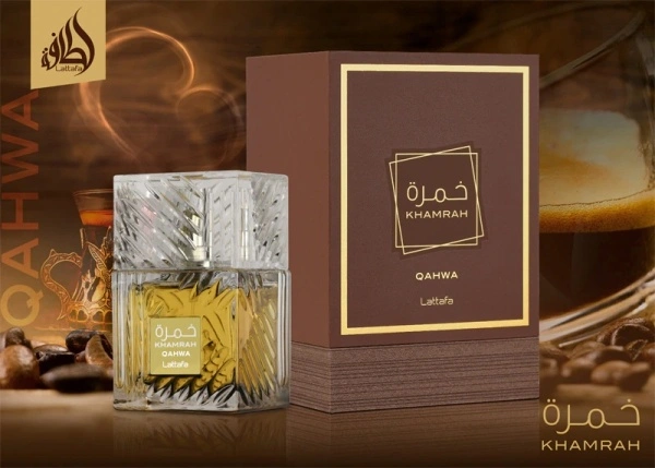 Apa de parfum Lattafa Khamrah Qahwa, Unisex, 100 ml - Img 2