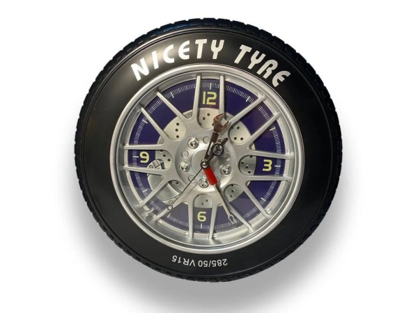 Ceas de Perete Sport Wheel – Design Unic în Forma de Roata pentru Pasionatii de Auto &amp; Motorsport - Img 3