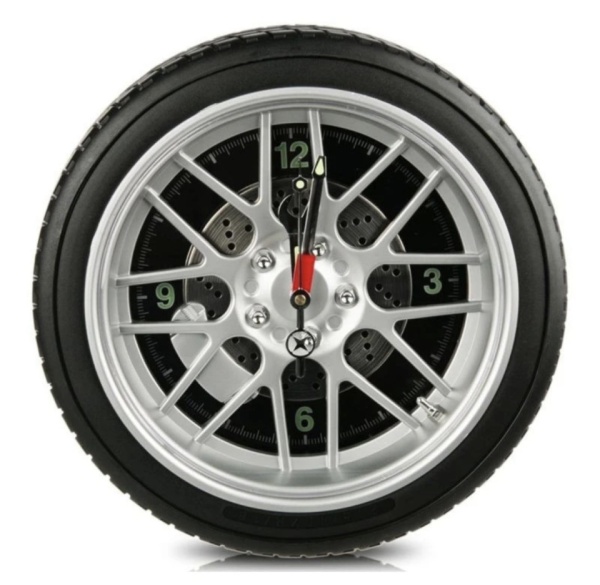 Ceas de Perete Sport Wheel – Design Unic în Forma de Roata pentru Pasionatii de Auto &amp; Motorsport - Img 5