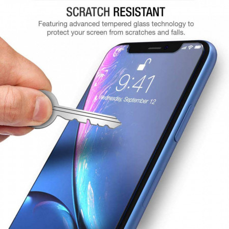 Folie de sticla case friendly Apple iPhone X, Elegance Luxury transparenta - Img 3