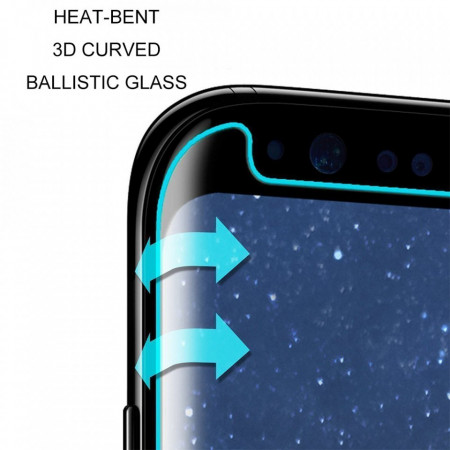 Folie de sticla case friendly Samsung Galaxy Note 8, Elegance Luxury margini curbate transparenta - Img 2