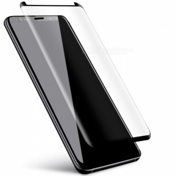 Folie de sticla Samsung Galaxy S9, Negru Case Friendly - Img 4