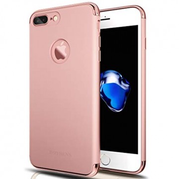 Husa Apple iPhone 7 Plus, Elegance Luxury 3in1 Rose-Gold