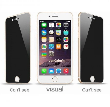 Husa Apple iPhone SE2 Magnetica cu spate din sticla securizata si folie privacy pentru ecran, Perfect Fit