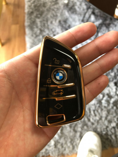 Husa de protectie premium pentru cheie auto, Elegance Luxury Cover Key, compatibila cu  BMW X1 X3 X5 X6 X7 1 3 5 6 7 Series G20 G30 G11 F15 F16 G01 G02 F48 Keyless - Img 4