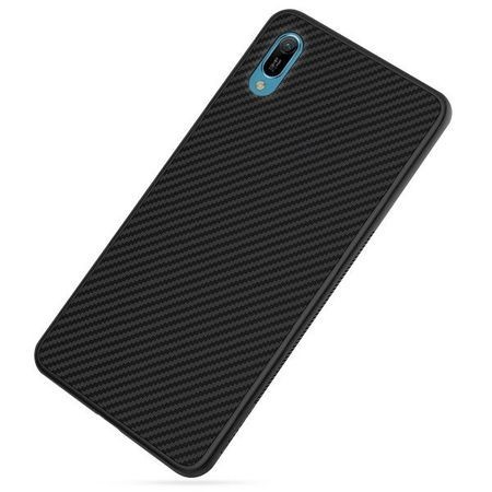 Husa pentru Huawei Y6 2019, Perfect Fit, cu insertii de carbon, negru - Img 4