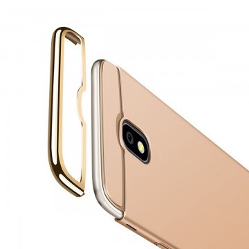 Husa Samsung Galaxy J3 2017, Elegance Luxury 3in1 Auriu - Img 2