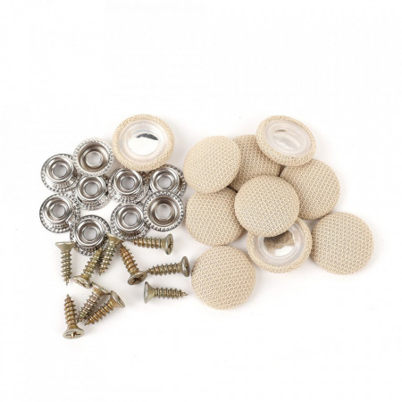 Kitul de 20 capse pentru repararea plafonului auto se remarca prin calitatea si compatibilitatea sa exceptionala. Proiectat cu atentie pentru a satisface nevoile proprietarilor de vehicule de inalta clasa, acest kit este perfect compatibil cu modelele Aud