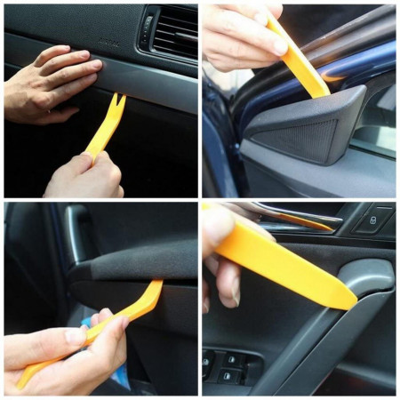 4Pcs-Orange-ABS-Automobile-Audio-Door-Clip-Panel-Trim-Dash-Auto-Kit profesional pentru demontare panouri auto, plafoniere, trimuri, plastice auto Radio-