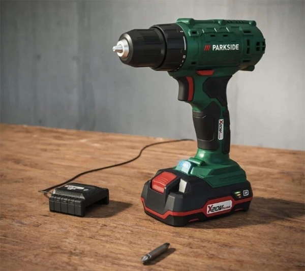 Masina de Gaurit si Insurubat Parkside cu Acumulator 20V, 2Ah si incarcator inclus