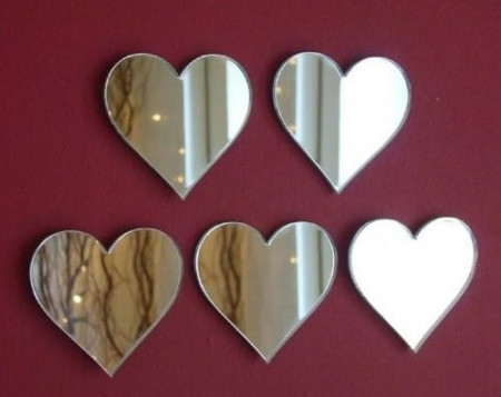 Set 100 Oglinzi Acrilice Autoadezive, Model INIMA , 4x4 cm, Silver - Ideale pentru decorarea peretilor