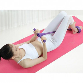 Banda elastica multifunctionala tonifiere brate /abdomen / piept / picioare Violet/Mov