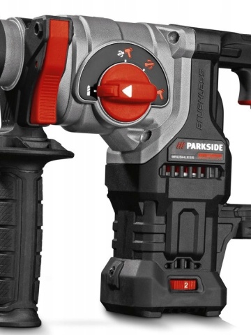 Ciocan rotopercutor Parkside Performance 20V, 3J, motor fara perii, SDS Plus, cu valiza - Img 5