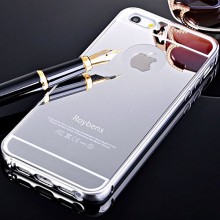 Husa Apple iPhone 5/5S/SE, tip oglinda Silver