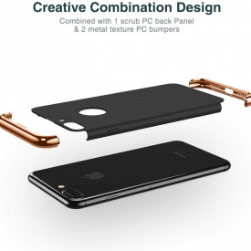 Husa Apple iPhone 6 Plus/6S Plus, Elegance Luxury 3in1 Black - Img 4