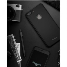 Husa Apple iPhone 8 Plus, FullBody Elegance Luxury iPaky Negru , acoperire completa 360 grade cu folie de sticla gratis