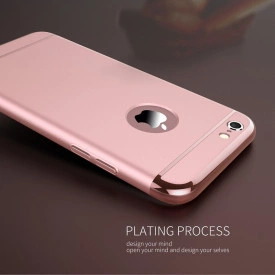 Husa Apple iPhone SE2, Elegance Luxury 3in1 Rose-Gold
