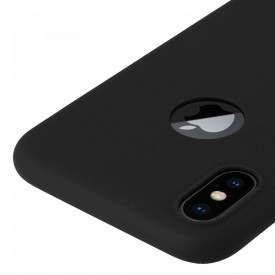 Husa Apple iPhone X, Elegance Luxury, Silicon TPU Slim Antisoc NEGRU