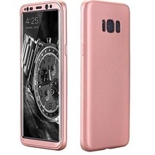 Husa Samsung Galaxy S8, FullBody Elegance Luxury Rose-Gold, acoperire completa 360 grade cu folie de protectie gratis