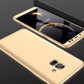 Husa Samsung Galaxy S9 Plus, FullBody Elegance Luxury Auriu, acoperire completa 360 grade cu folie de protectie gratis
