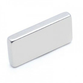 Magnet puternic neodim bloc 20x10x3mm cu suprafata nichelata